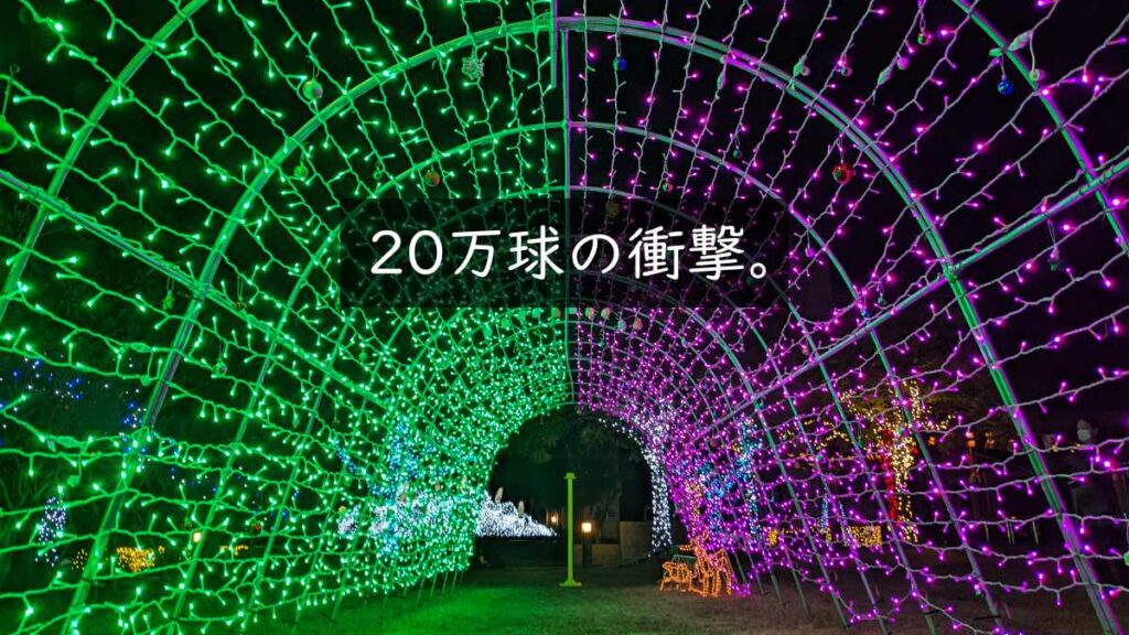 【20万球の衝撃】冬の風物詩　島原ウィンターナイト・ファンタジア会場を巡る